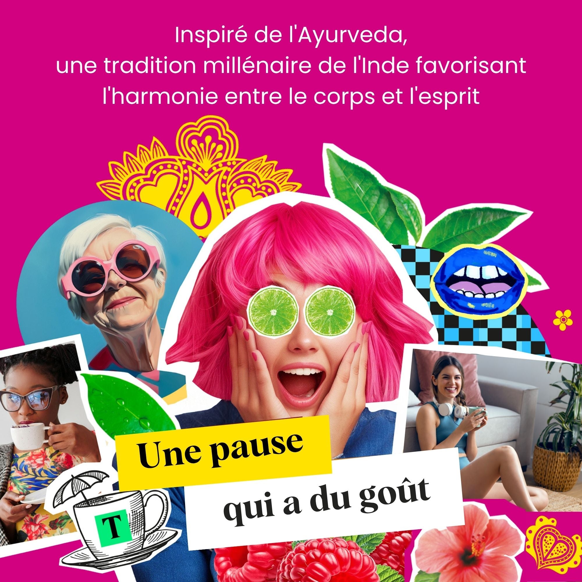 Infusion Ayurveda Fleur de sureau Framboise Hibiscus