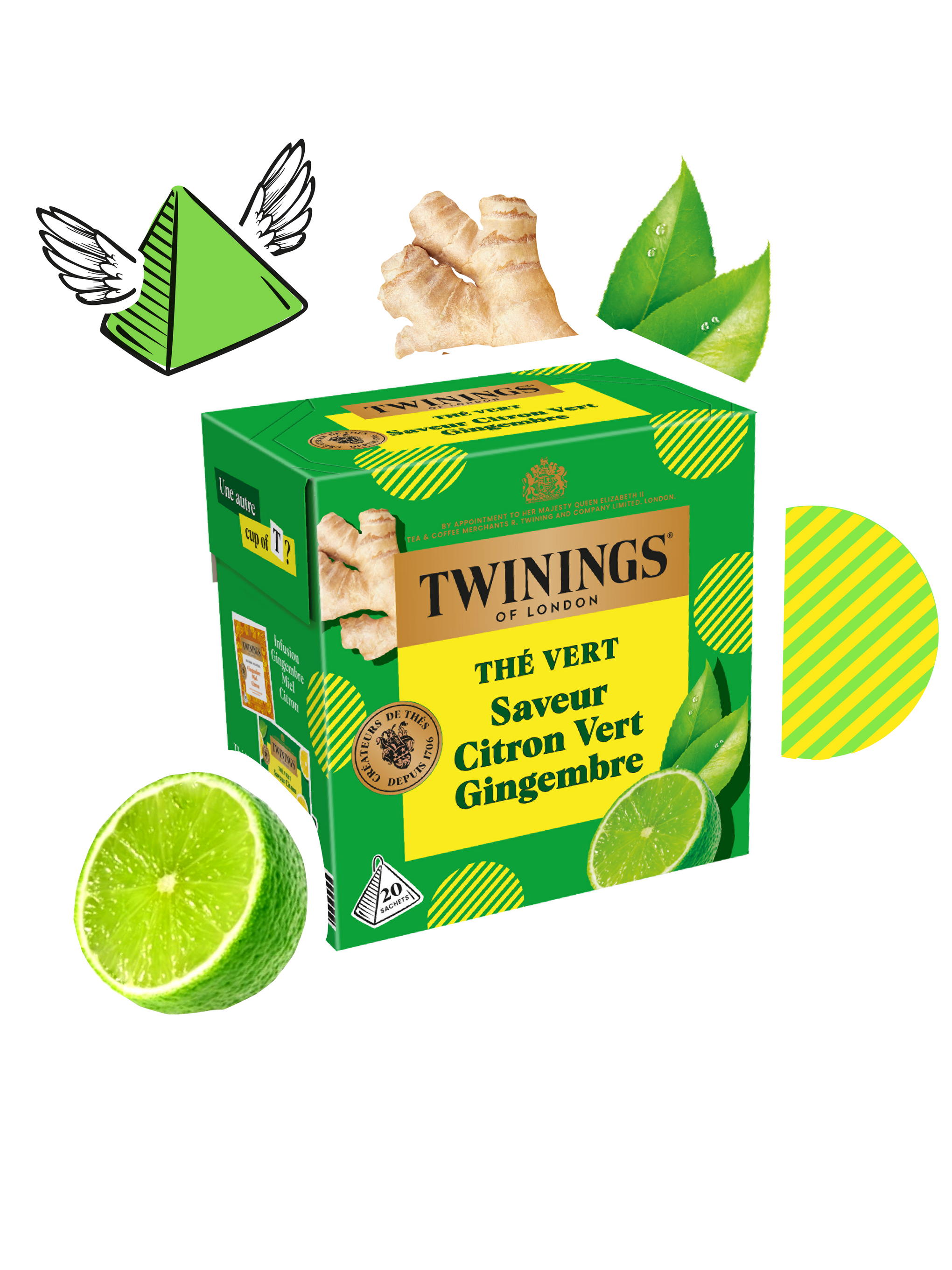 Thé Vert Saveur Citron Vert Gingembre