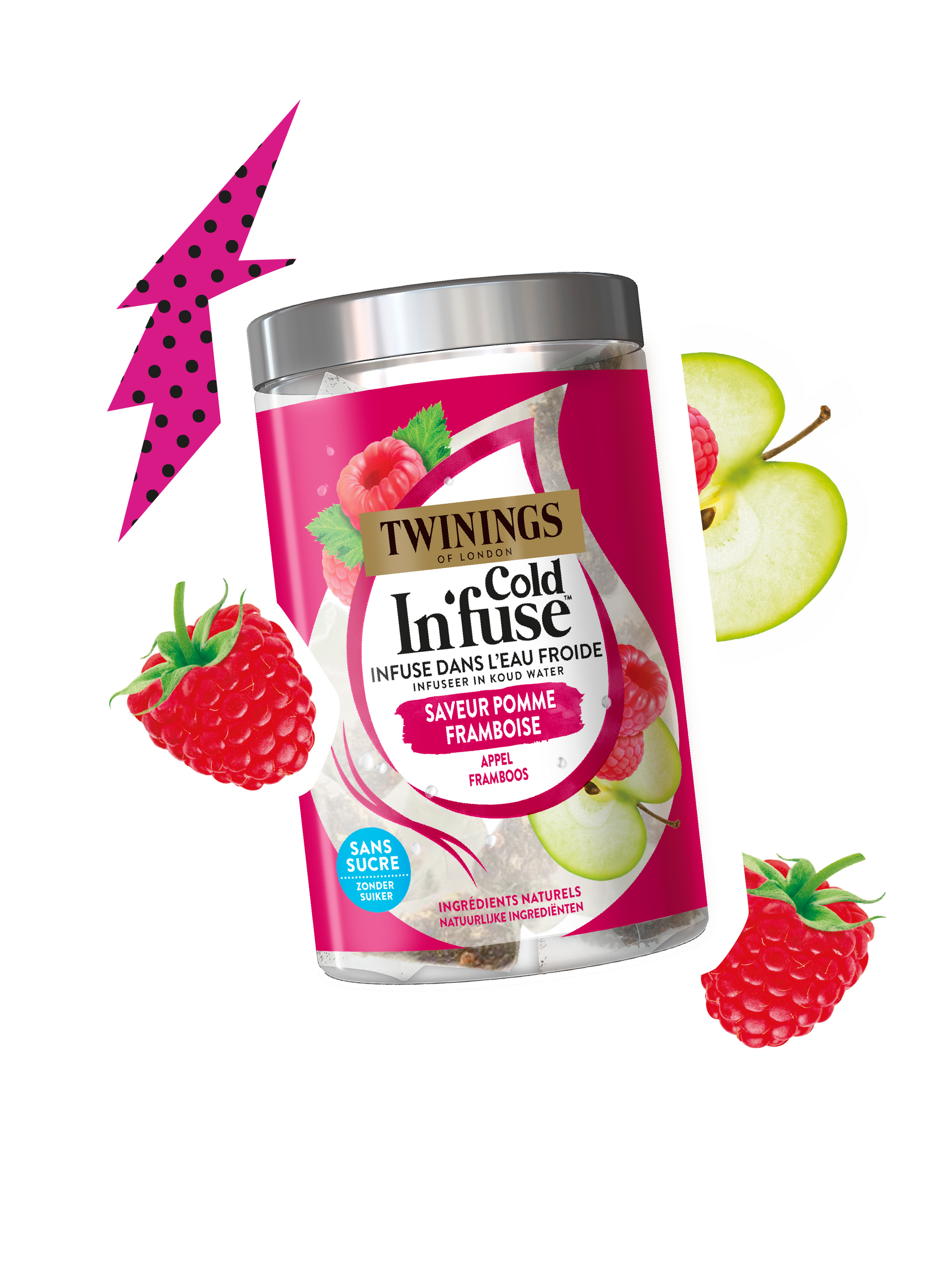 Infusion froide Pomme Framboise