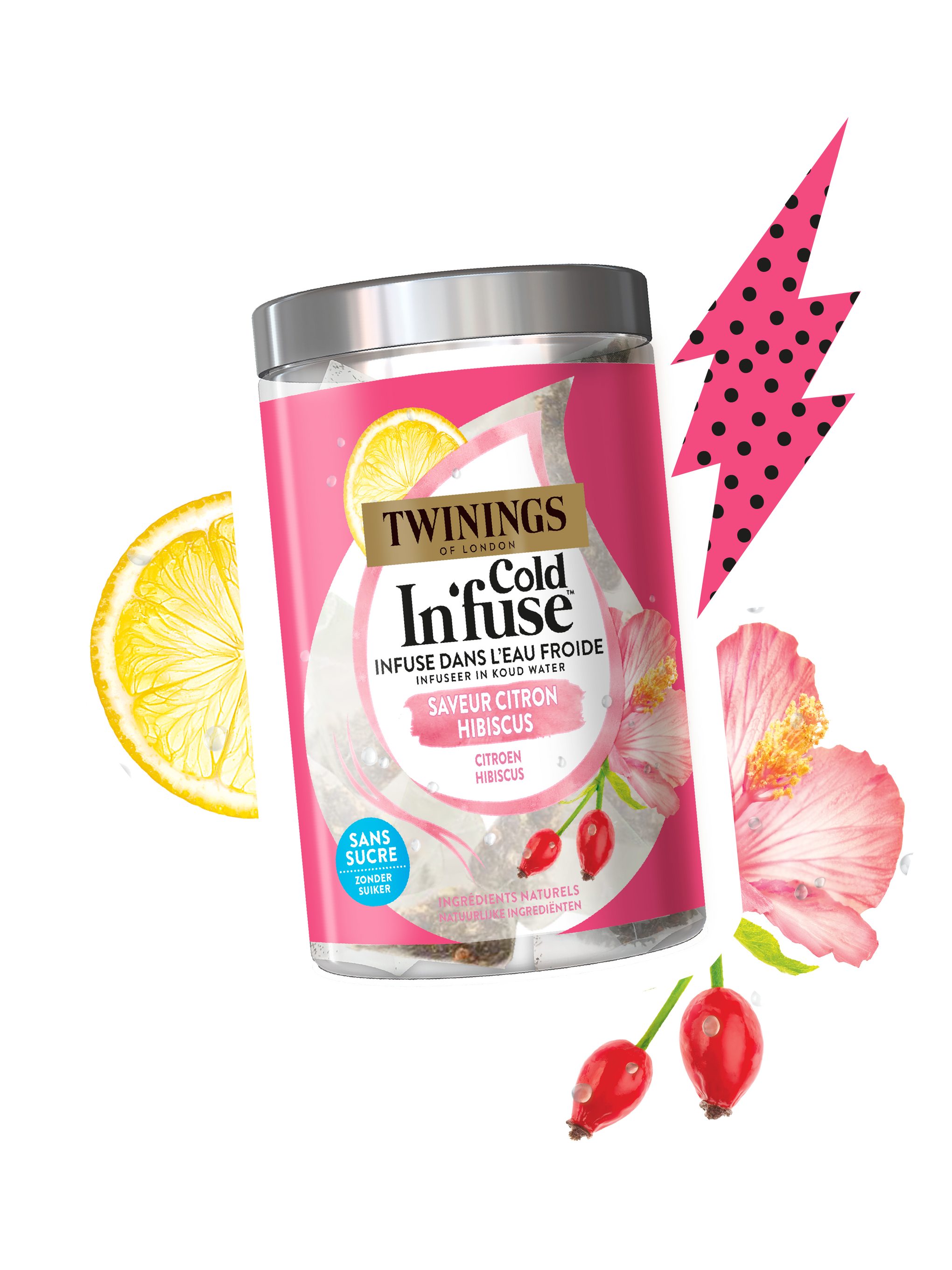 Infusion froide Citron Hibiscus