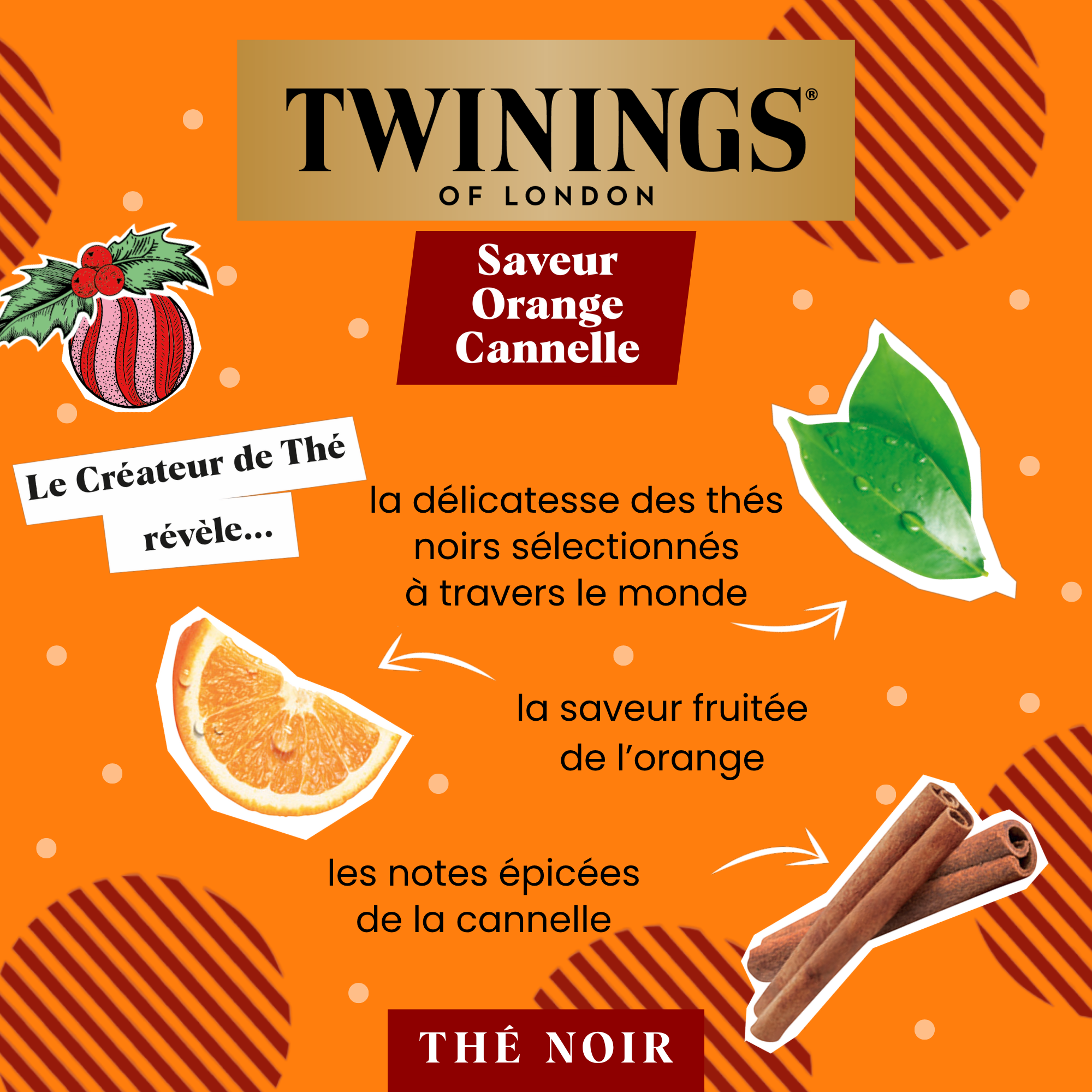 Thé Noir Saveur Orange Cannelle