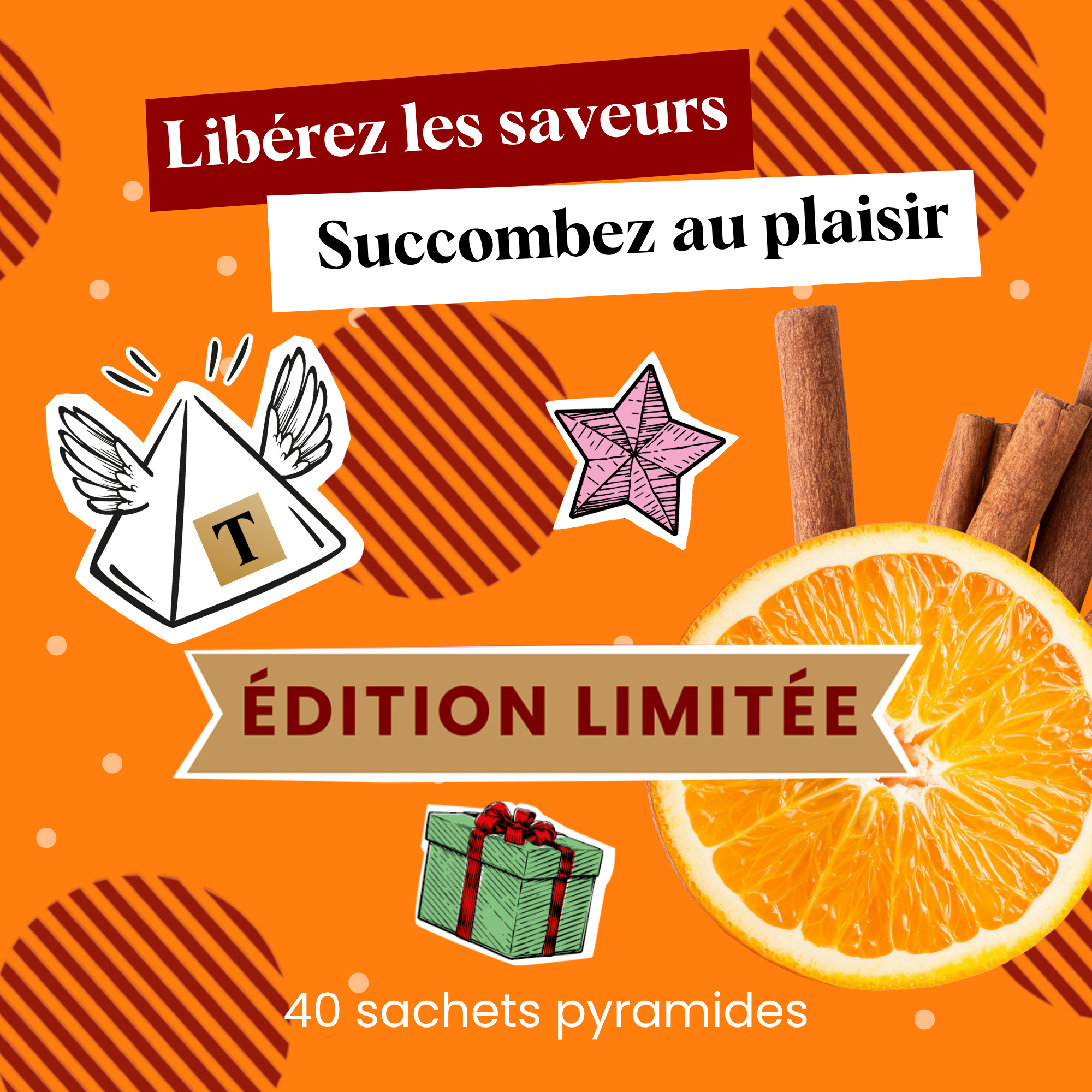 Thé Noir Saveur Orange Cannelle