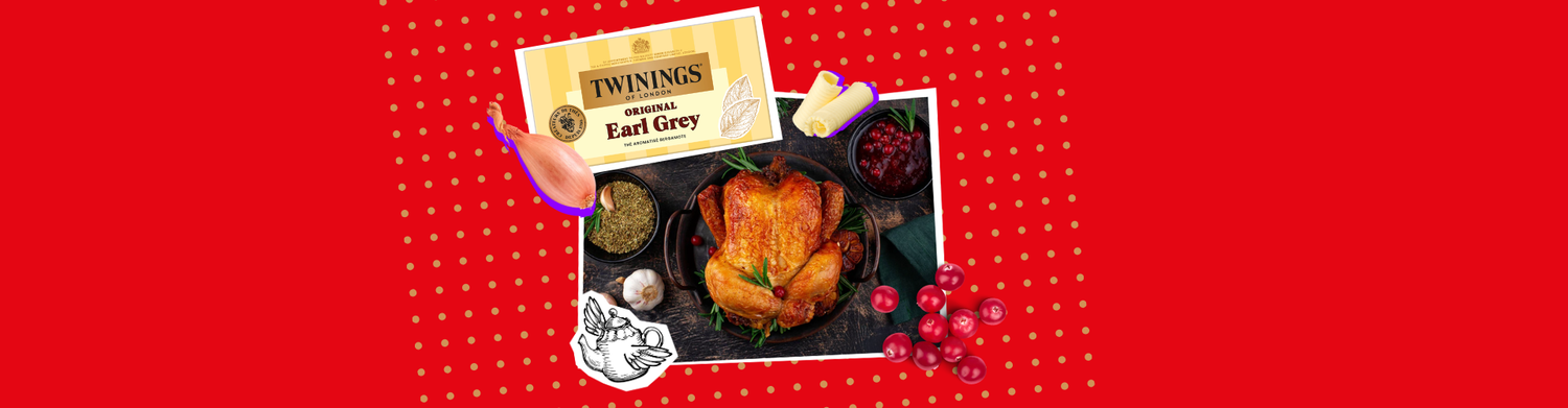Dinde de Noël infusée au thé noir et sauce cranberry