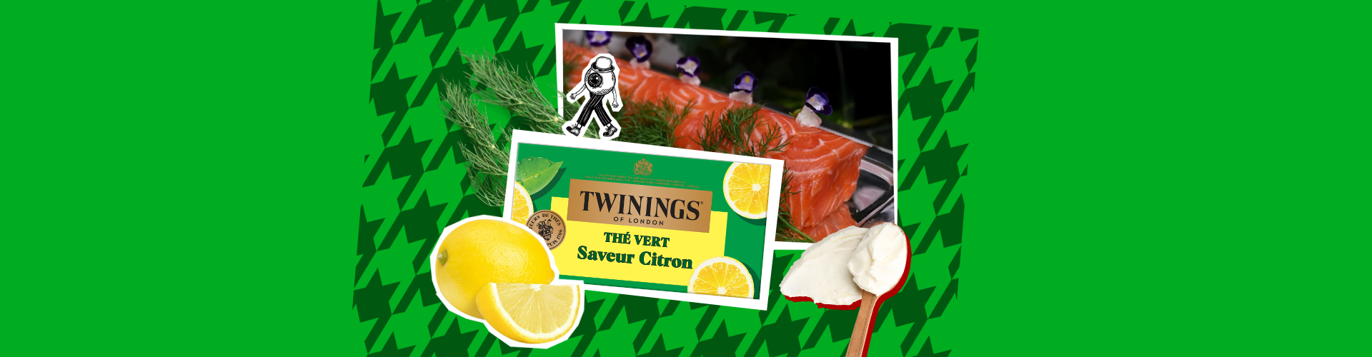 Terrine de saumon fumé au thé vert citron