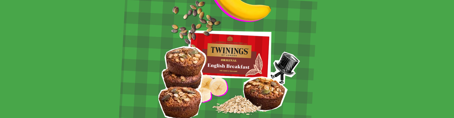 Muffins Bananes-Flocons d'Avoine façon Twinings