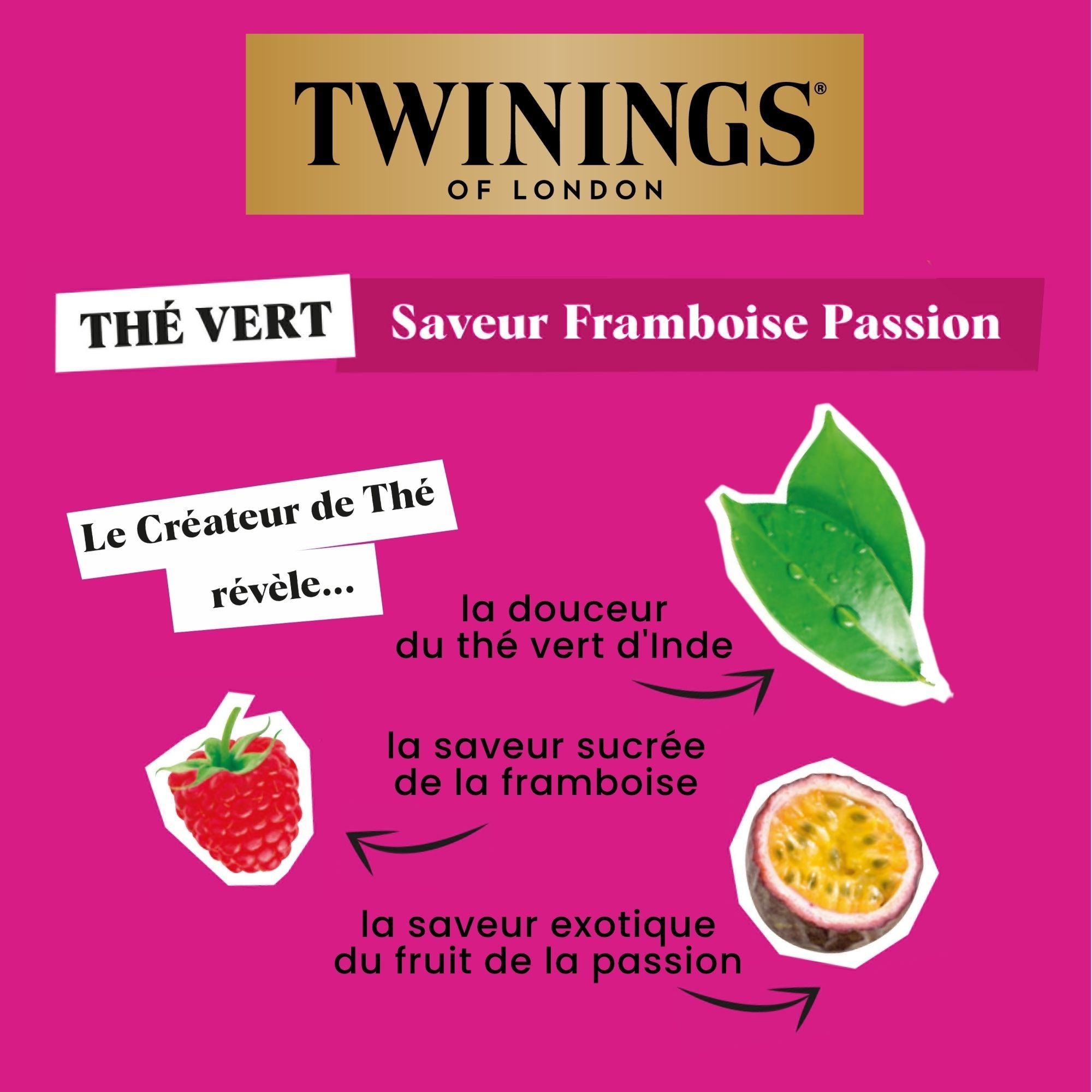 Thé Vert Saveur Framboise Passion