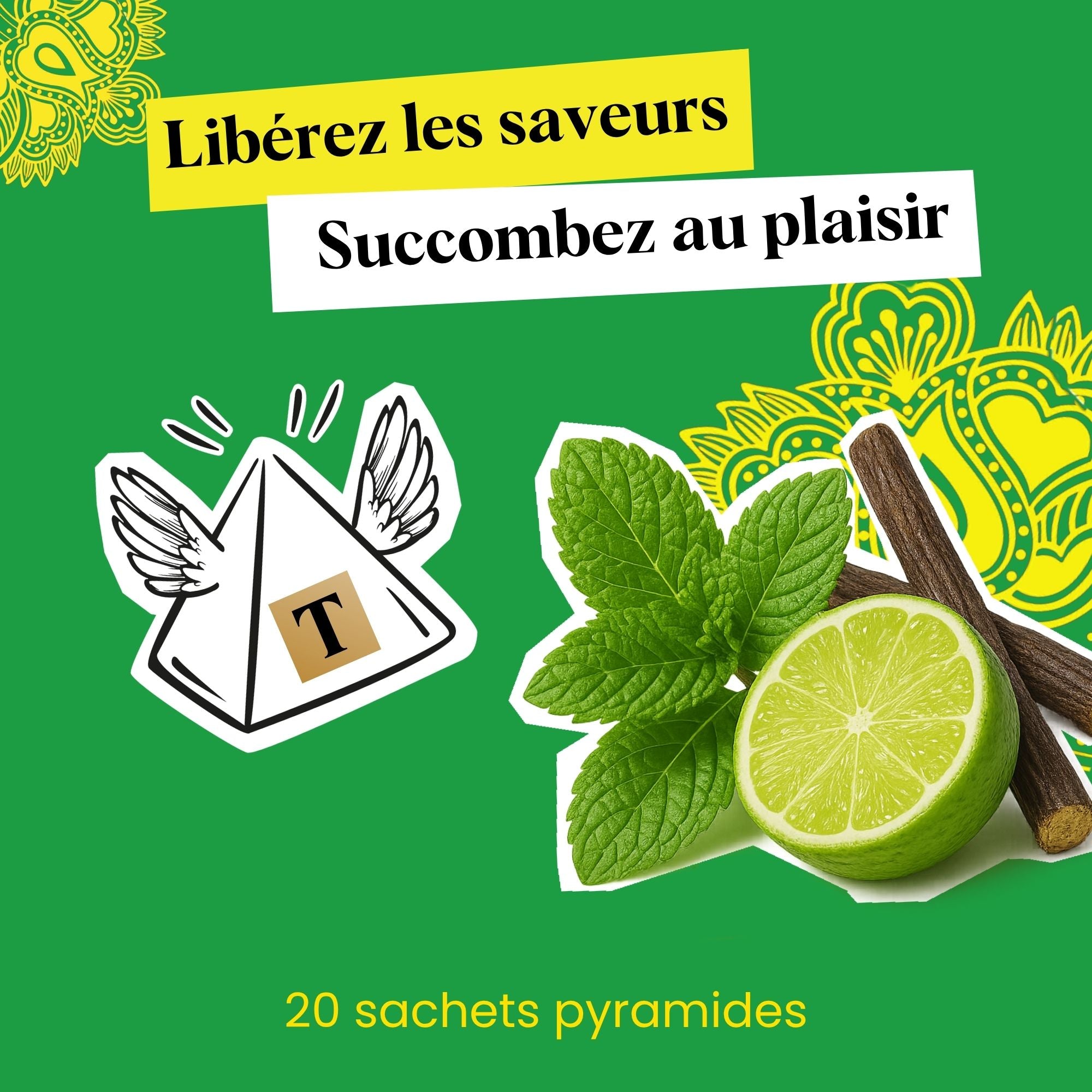 Infusion Ayurveda Menthe Réglisse Citron Vert