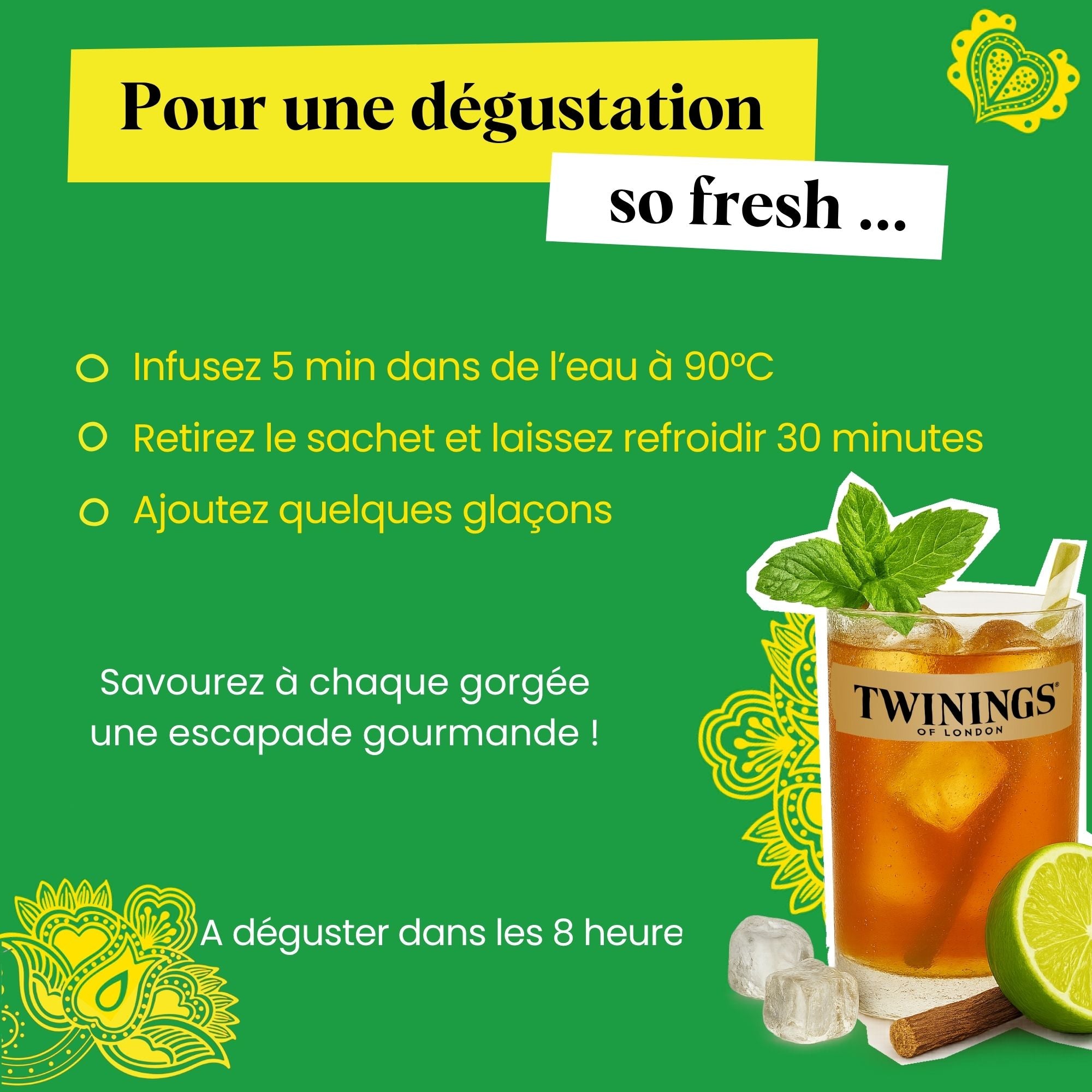 Infusion Ayurveda Menthe Réglisse Citron Vert