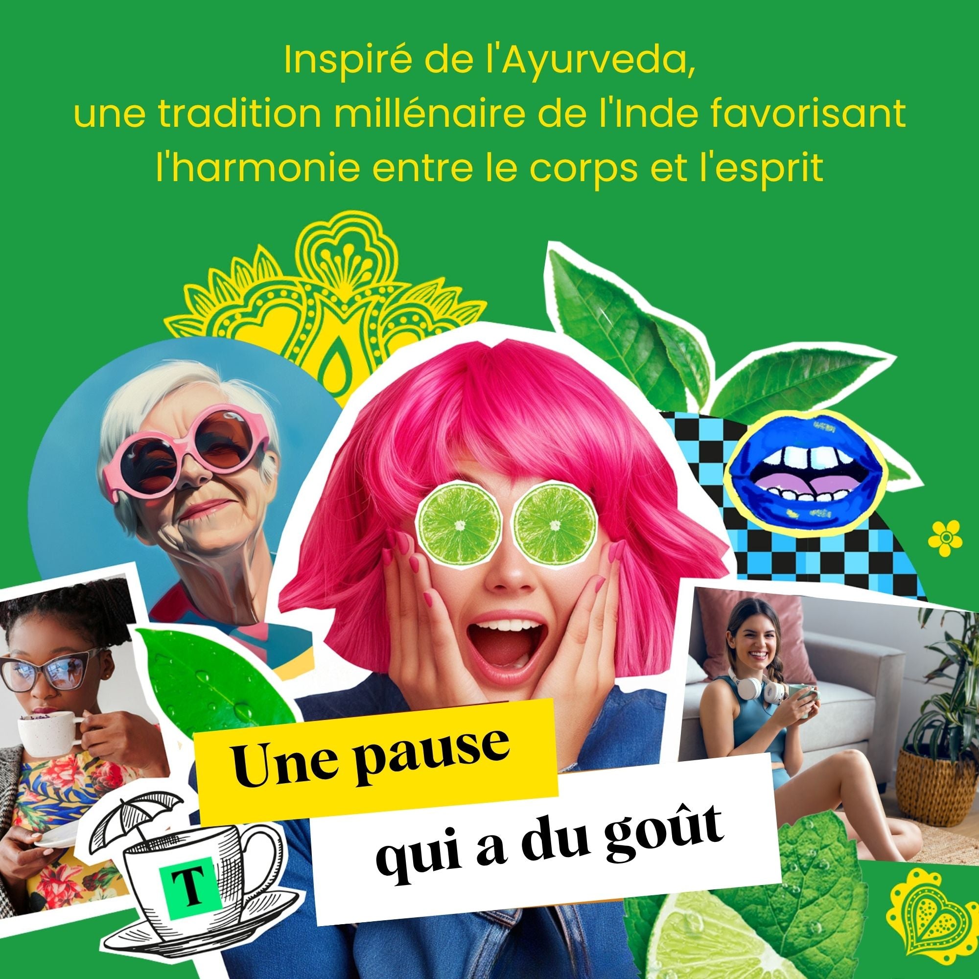 Infusion Ayurveda Menthe Réglisse Citron Vert