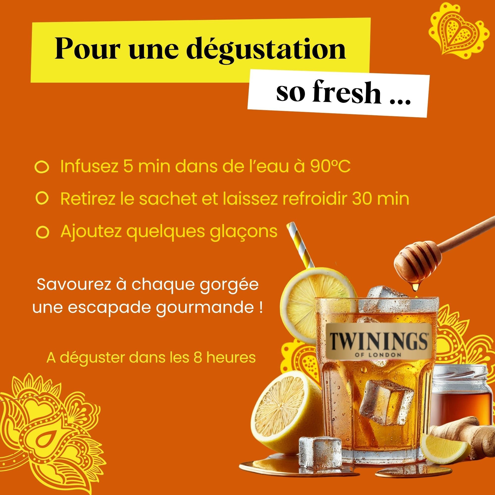 Infusion Ayurveda Gingembre Miel Citron