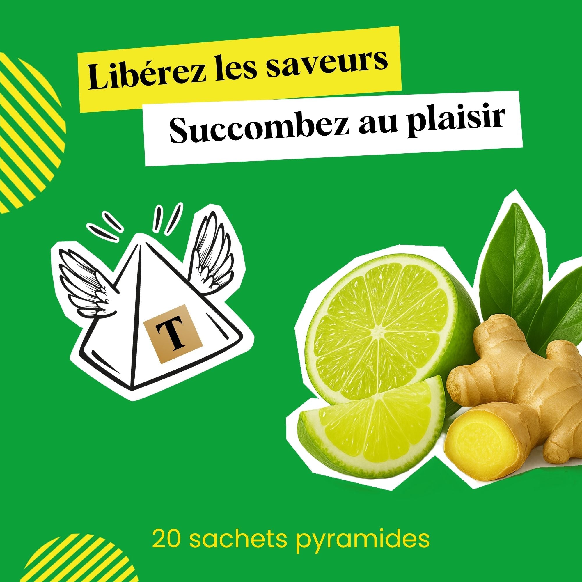 Thé Vert Saveur Citron Vert Gingembre