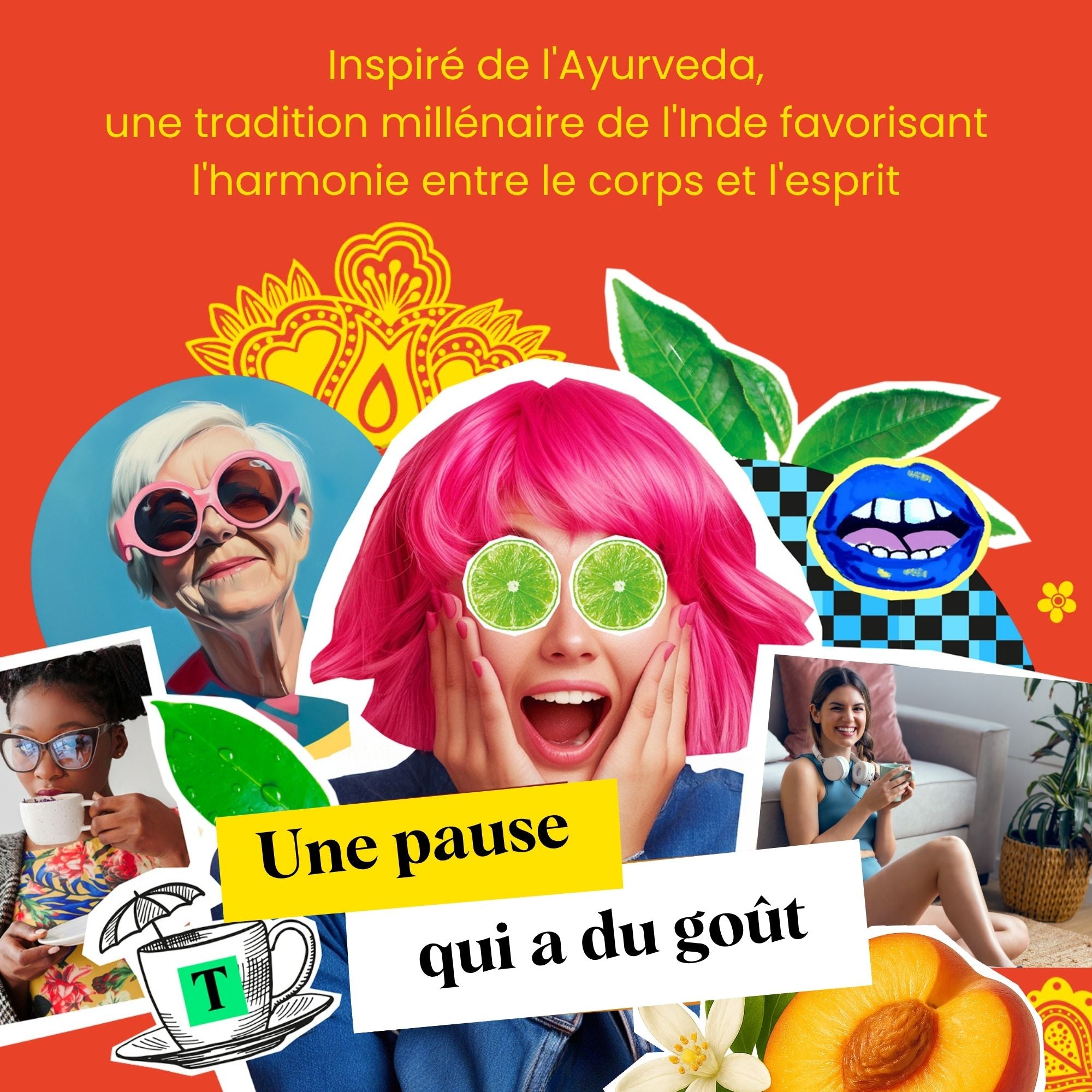 Infusion Ayurveda Pêche Vanille Fleur d'Oranger