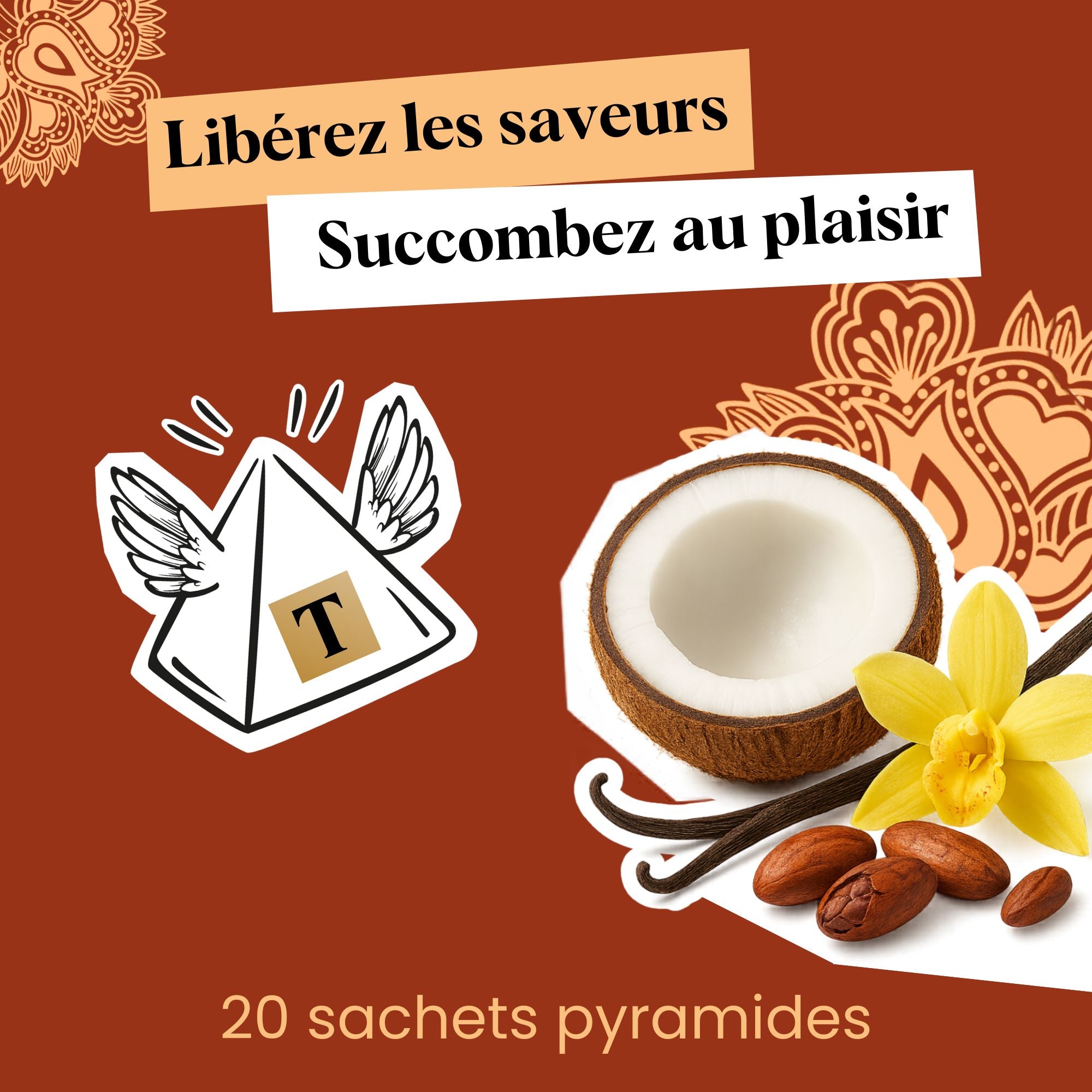 Infusion Ayurveda Coco Vanille Fèves Cacao