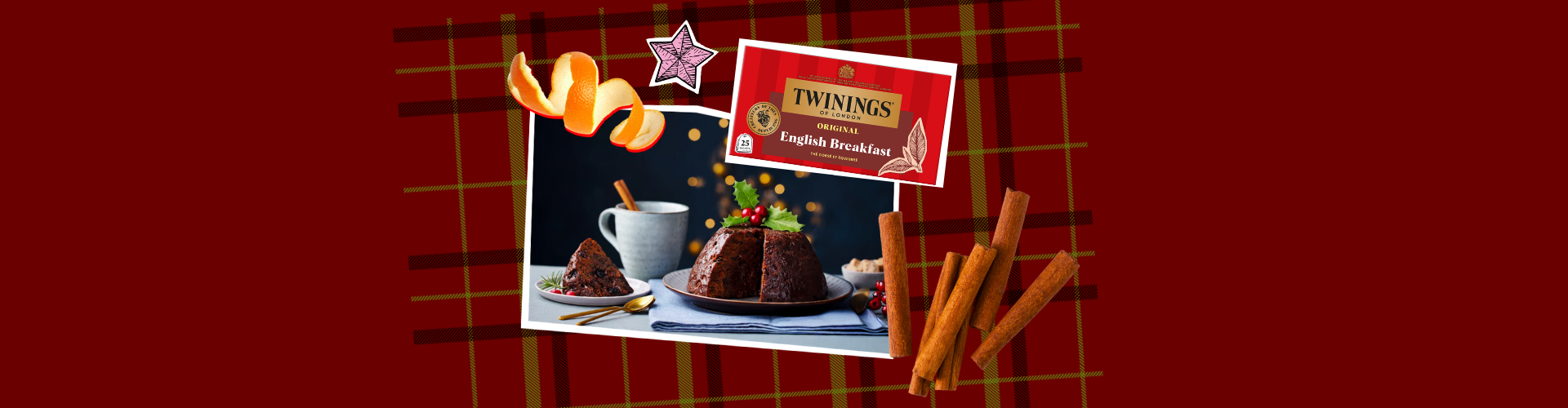 Pudding de Noël au thé noir English Breakfast