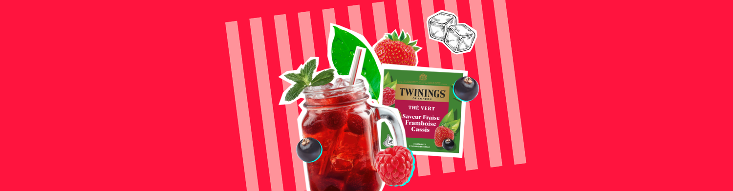 Thé Glacé Fraise Framboise Pétillant