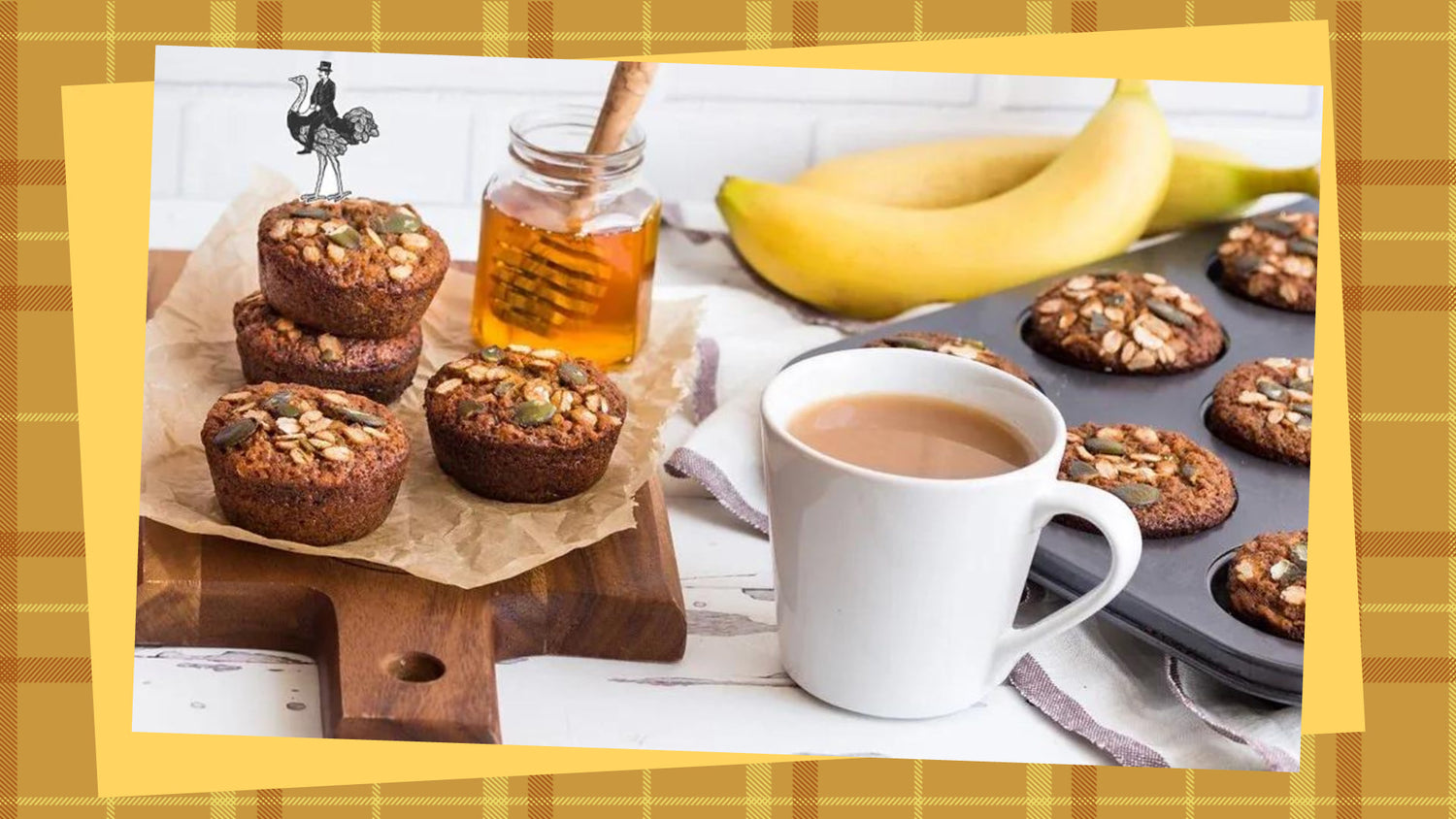 Muffins Bananes-Flocons d'Avoine façon Twinings