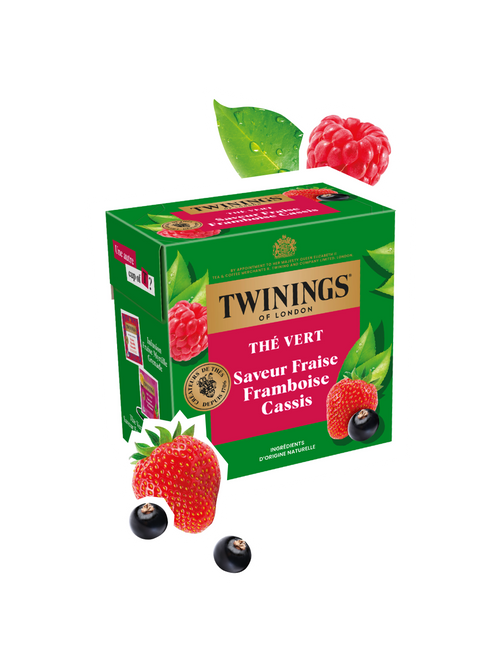 Thé Vert Saveur Fraise Framboise Cassis