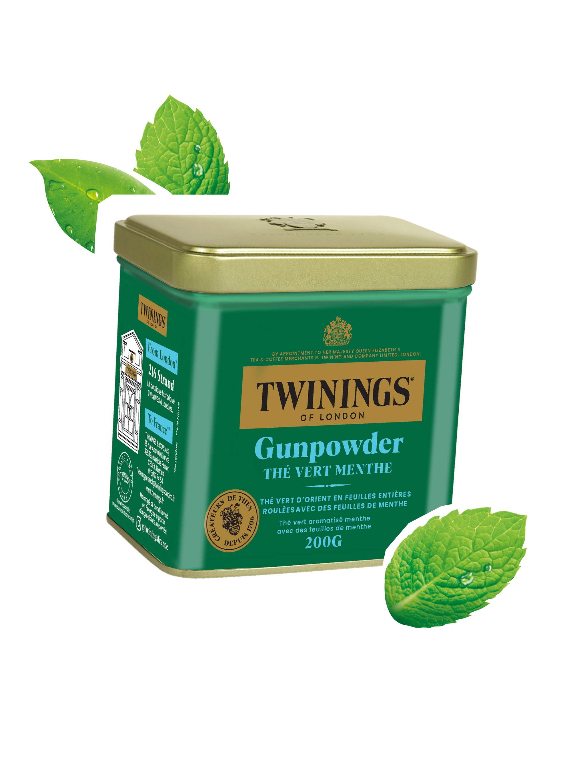 Thé Vert en Vrac Gunpowder Menthe