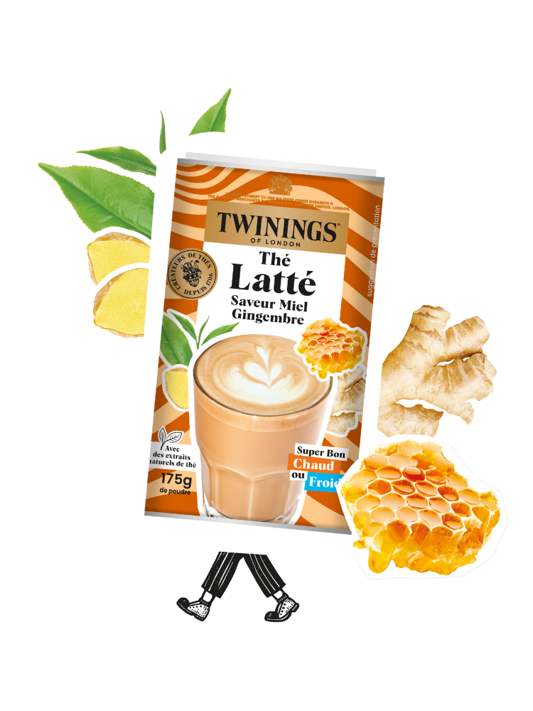 Thé Latté Miel Gingembre