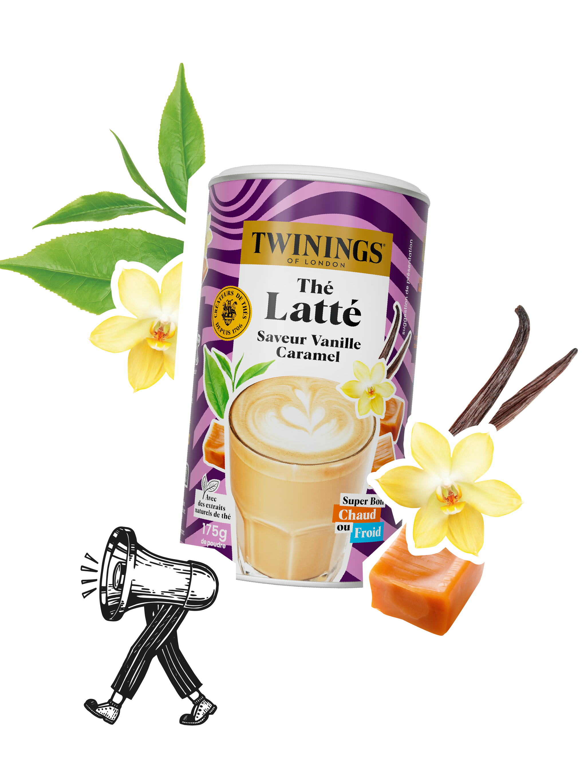 Thé Noir Latté Vanille Caramel